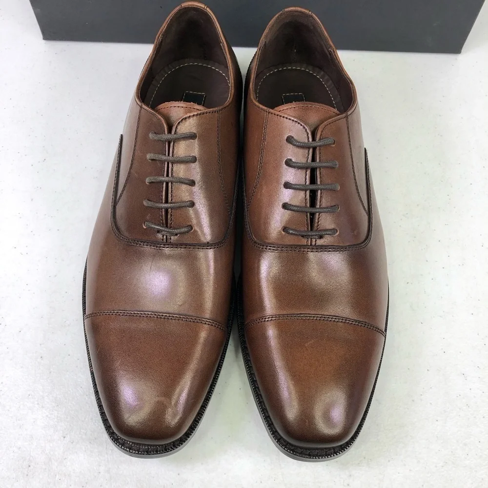 Gordon Rush Dillon Brown Leather Oxford Dress Shoes
